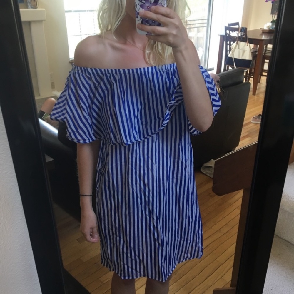 J. Crew off shoulder summer dress